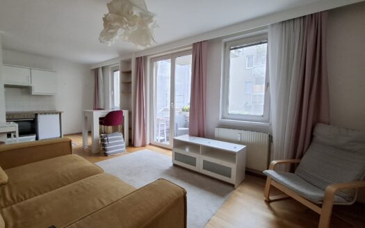 Moderne 1,5 Zimmer – Balkonwohnung mit Garage in ruhiger Innenhoflage