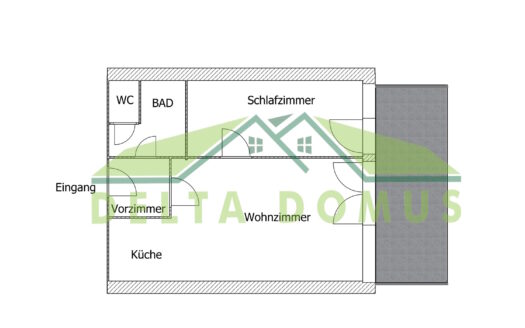 Stilvolle Dachgeschosswohnung mit großer Terrasse & Weitblick